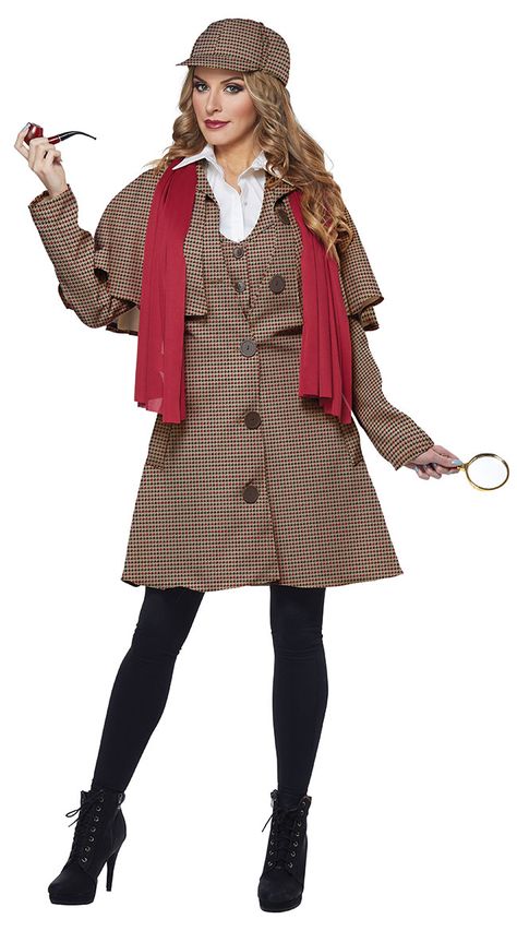 Sherlock Holmes Outfit, Lady Sherlock, Sherlock Holmes Costume, Detective Costume, Detective Outfit, British Costume, Couple Halloween Costumes For Adults, Princess Halloween Costume, Womens Costume