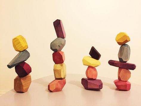 A pair of Swedish designers have created a set of multi-faceted wooden building blocks called Snego that have been coloured with fruit and vegetable dyes Waldorf Toddler, Building Blocks Design, Wooden Building, Wooden Building Blocks, Boys Rooms, Wooden Buildings, Craft Wood, Reclaimed Wood Wall, Toy Brand