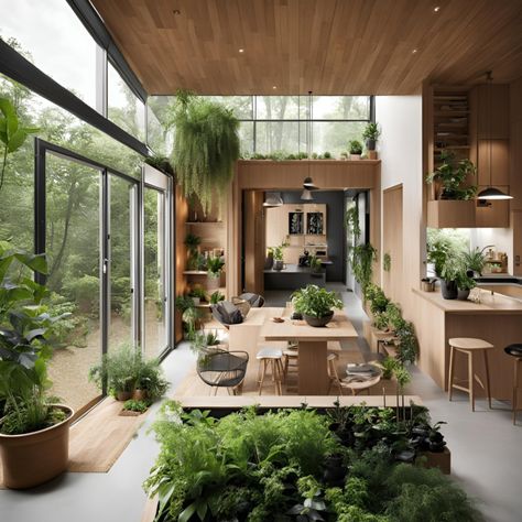 Boost Your Natural Home Happiness: The Power Of Biophilic Design – ANGELICA'S INTERIORS Dining Room Plants, Dining Room Natural, Natural Dining Room, Biophilic Architecture, Room Plants, Natural Room, Biophilic Design, Furniture Design Wooden, Indoor Fountain