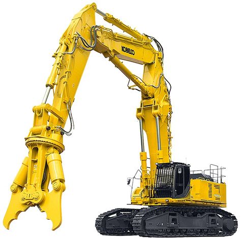 This 220,000-lbs {100-ton} class large building demolition machine excels in both reach and performance – The new SK1000DLC. From the GD ultra long attachment with a maximum work height of about 130 feet {40 m}, to the powerful separate boom attachment which can cr... Mech Inspiration, Construction Gear, Welding Rigs, Mahindra Tractor, Caterpillar Equipment, Heavy Construction Equipment, Construction Vehicle, Construction Machines, Mining Equipment