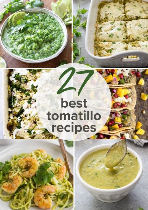 Soup With Tomatillos, Can I Freeze Tomatillos, Tomatillo Soup Recipes, Cooking With Tomatillos, Green Tomatillo Recipes, Recipes Using Fresh Tomatillos, How To Use Tomatillos, Recipes With Tomatillos, Green Salsa Recipe Tomatillos