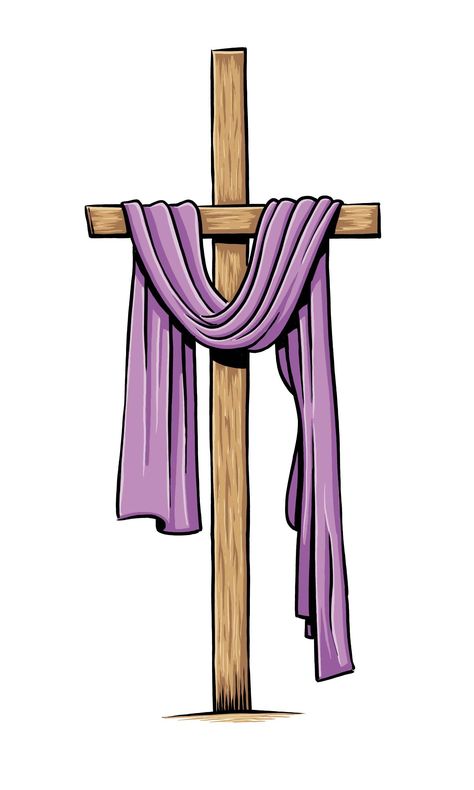 Clipart crosses draped with cloth. Christian Easter Art, Cross Clipart, Cross Drawing, Funny Cartoon Memes, Cross Pictures, Samurai Anime, Free Clipart Images, Easter Clipart, Easter Cross