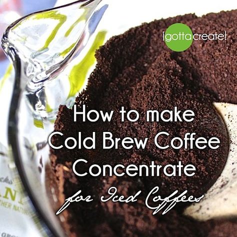 Diy Cold Brew, Diy Cold Brew Coffee, Iced Coffee Concentrate, Homemade Cold Brew Coffee, Thai Iced Coffee, Brew Coffee Recipe, Make Cold Brew, Cold Brew Coffee Recipe, Cold Brew Coffee Concentrate