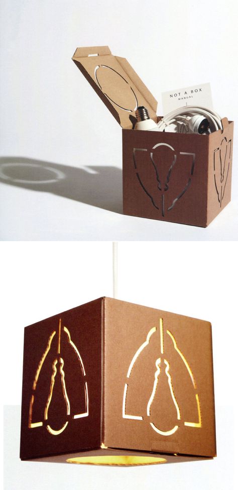 Kraft Paper Package & Lamp Reuse Packaging Ideas, Reusable Packaging Ideas, Eco Packaging Ideas, Reusable Packaging Design, Lamp Packaging, Secondary Packaging, Smart Packaging, Reuse Packaging, Kraft Paper Packaging