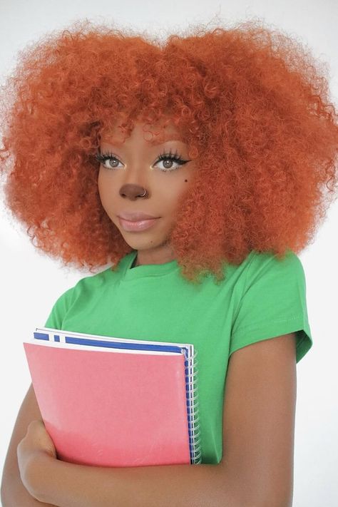 Best Lazy Halloween Costume Ideas For 2020 Characters With Orange Hair Costumes, Costumes For Black Women, Red Hair Costume, All Black Halloween Costume, Cartoon Halloween Costumes, Red Hair Halloween Costumes, Iconic Halloween Costumes, Character Halloween Costumes, Quick Costumes