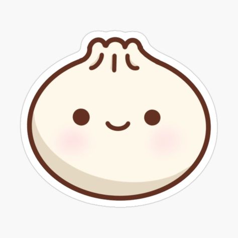 Get my art printed on awesome products. Support me at Redbubble #RBandME: https://www.redbubble.com/i/sticker/cute-dumpling-by-lilcocostickers/43877584.EJUG5?asc=u Dumpling Sticker, Cute Dumpling, Sticker Cute, Cartoon Images, Stickers Packs, Dumplings, Cute Cartoon, My Art, Awesome Products