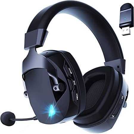 【Versatile Connectivity Options】Seamlessly switch between devices with our Wireless Gaming Headset, which features three easy connection options: 2.4G Wireless USB, Bluetooth, and a Wired 3.5mm jack. Whether you're gaming on your PC, PS4, or mobile device, you can enjoy a wireless connection within 10m/33ft or a wired connection via the 3.5mm audio jack.【Versatile Connectivity Options】Seamlessly switch between devices with our Wireless Gaming Headset, which features three easy connection options Ps4 Headset, Wireless Gaming Headset, Jack Audio, Headphones With Microphone, Mac Laptop, Gaming Headphones, Wireless Headset, Surround Sound, Gaming Headset