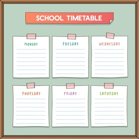 school,timetable,schedule,date,vector,design,art,paper,display,illustration,modern,simple Timetable Template, School Timetable, Study Planner Printable, To Do Planner, School Week, Schedule Templates, School Schedule, School Planner, Schedule Design