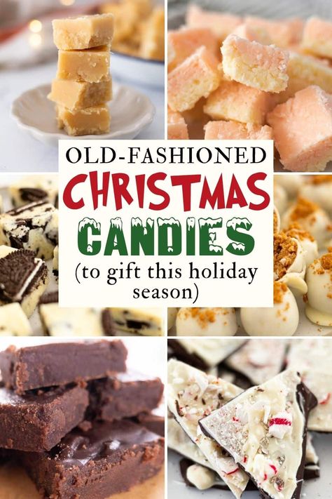 20 Old-Fashioned Christmas Candies to Make This Season Extra Sweet - Makyla Creates Old Fashioned Cinnamon Candy, Christmas Desserts Old Fashioned, Old Fashioned Hard Candy Recipes, Old Fashioned Cornflake Candy, Old Christmas Candy Recipes, Butter Cream Candy Recipe, Old Fashioned Christmas Candies, Old Fashioned Christmas Food, Classic Christmas Candy Recipes