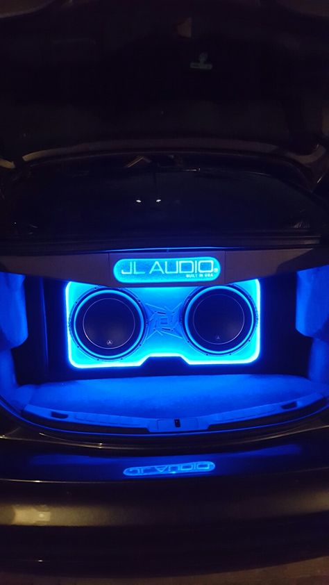 2 jl audio 12w6v3's custom system Svs Subwoofer Design, Car Subwoofer Box, Car Audio Systems Boxes, Focal Car Audio, Sound System Car, Custom Car Audio, Jl Audio, Audio Ideas, Car Stereo Systems