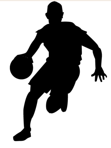 Silhouette Sport, Basketball Clipart, Basketball Silhouette, Cool Silhouettes, Idee Cricut, Basketball Theme, Basketball Party, Basketball Birthday, Sports Graphic Design