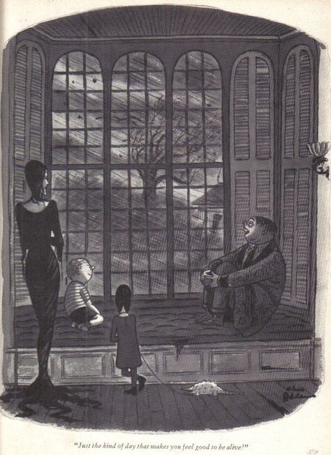 The Addams Family (1938-1988 cartoon series by Charles Addams) Original Addams Family, Addams Family Cartoon, Los Addams, Addams Family Musical, Addams Family Movie, Castlevania Wallpaper, Charles Addams, Adams Family, The Addams Family