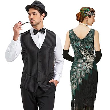 1920s Dress Up, Gatsby Outfit, 1920s Mens Fashion, Gatsby Costume, Prom Costume, 2023 Clothing, Flapper Costume, 1920s Flapper Dress, 1920s Flapper