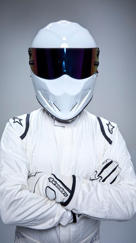 The Stig from Top Gear America Bekah Core, The Stig Top Gear, Stig Top Gear, Top Gear Stig, The Stig, Top Gear Uk, Racing Gear, Cool Masks, Gender Envy