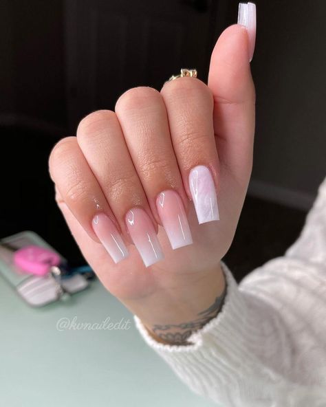 Tapered Square Nails, Plain Nails, Colored Acrylic Nails, White Acrylic Nails, Plain Jane, French Tip Acrylic Nails, Simple Acrylic Nails, Classy Acrylic Nails, Short Square Acrylic Nails