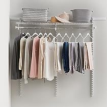 Organiser Son Dressing, Wire Closet Shelving, Laundry Mudroom, Home Closet, Modular Closets, Closet Kits, White Closet, Garage Laundry, Closet Organizing Systems