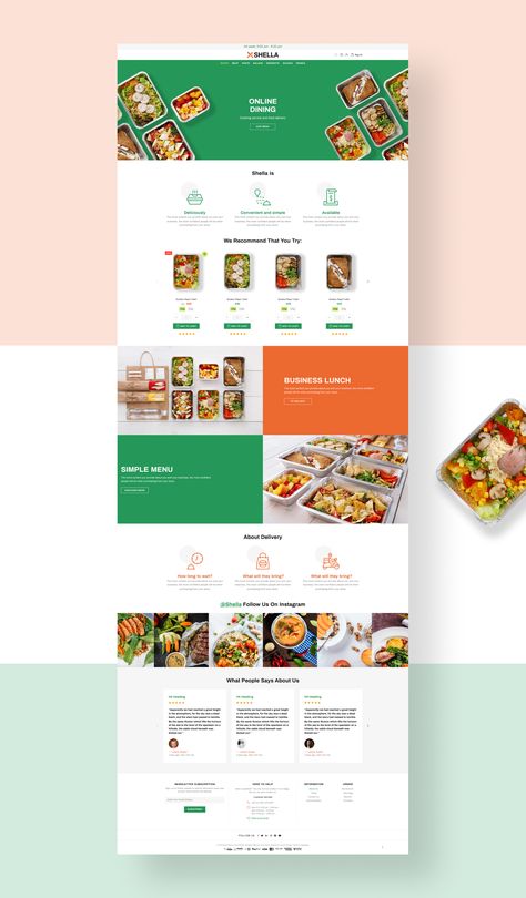 Food Delivery Store Website Design Food Product, Food Landing Page, Online Store Web Design, Food Delivery Website, Food Web Design, Restaurant Website Templates, Shopify Templates, Restaurant Website, Online Shop Design