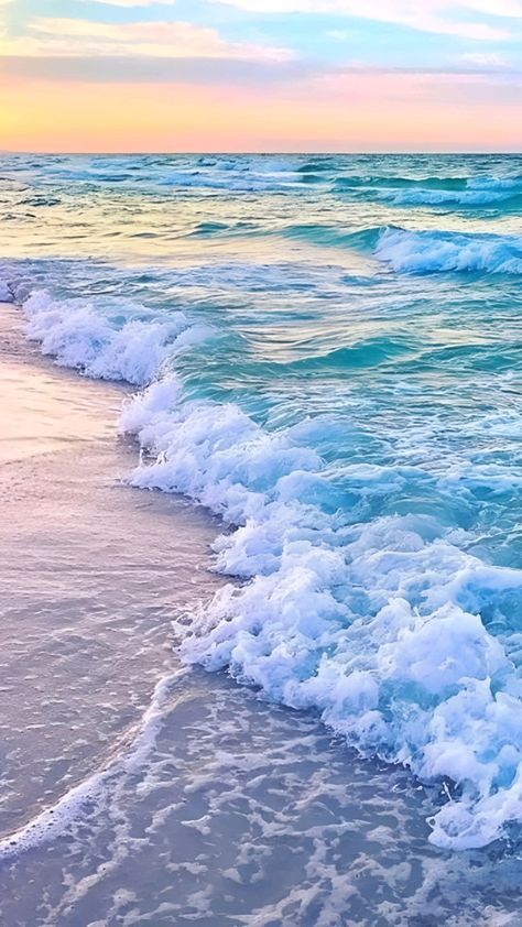 Beach Scene Painting, Beautiful Summer Wallpaper, The Best Wallpapers, Cute Summer Wallpapers, Beautiful Ocean Pictures, Best Wallpapers, Pretty Beach, Ocean Pictures, Pretty Landscapes