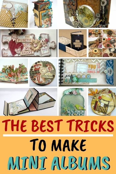 Mini Book Diy How To Make, Scrapbook Mini Albums Tutorial, Mini Scrapbook Albums Ideas, Mini Albums Tutorial, Scrapbooking Hacks, Mini Albums Ideas, Mini Scrapbook Ideas, Scrapbook Mini Albums, Diy Mini Album Tutorial