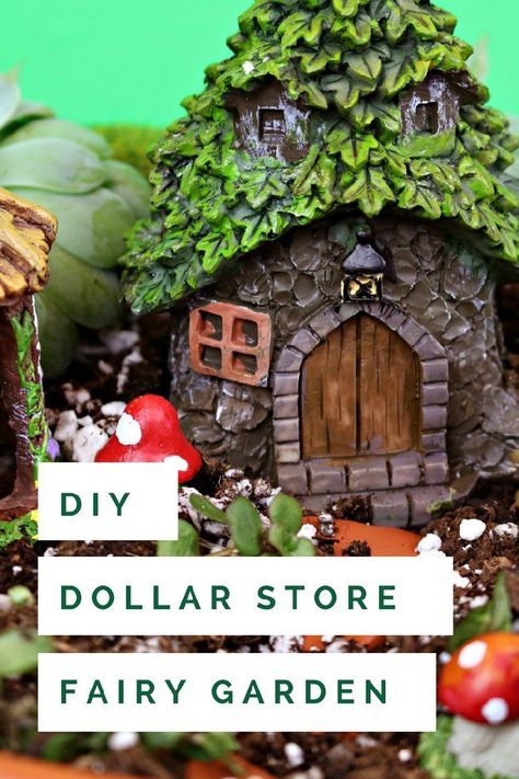 15 MINUTE DOLLAR STORE FAIRY GARDEN PEDESTAL #crafts #fairygarden #dollarstorecrafts Dollar Store Fairy Garden, Garden Pedestal, Kids Fairy Garden, Indoor Fairy Gardens, Fairy Garden Furniture, Fairy House Diy, Fairy Garden Designs, Fairy Garden Crafts, Fairy Furniture