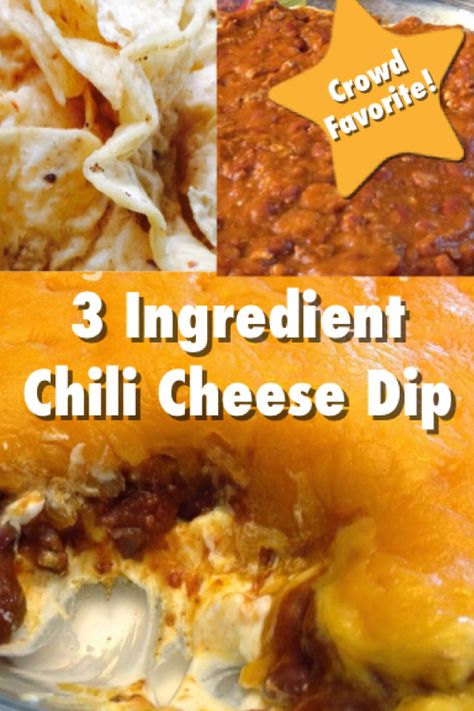 Hormel Chili Cheese Dip, 3 Ingredient Chili, Chili Bean Dip, Chili Cream Cheese Dip, Chili Dip Recipes, Bean Cheese Dip, Chili Cheese Dip Recipes, Cheese Dip Crock Pot, Cheese Dip Mexican