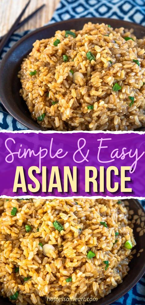 Asian Inspired Rice, Instant Pot Chinese Rice, Rice Dishes Instant Pot, Rice For Asian Dishes, Asian Rice Recipes Instant Pot, How To Make Rice Flavorful, Asian Seasoned Rice, Rice Recipes Asian Simple, Dishes Made With Rice