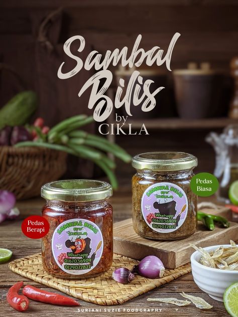 Sambal Photography, Sambal Photography Styling, Spice Product Photography Ideas, Thai Ingredients Photography, Spices Photography Photo Ideas, Kampung Food Photography, Masakan Malaysia, Sambal Recipe, Food Banner