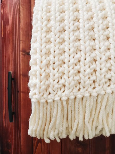 Diy chunky knit blanket