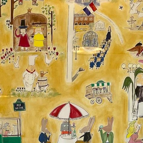 Madeline Drawing, Madeline Inspired Nursery, Children’s Illustration, Madeline Illustration, Ludwig Bemelmans Wallpaper, Fabelmans Poster, Madeline Nursery, Bemelmans Bar Wallpaper, Madeline Ludwig Bemelmans