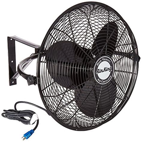 Misting Fans - Air King 9020 16 HP Industrial Grade Wall Mount Fan 20Inch >>> You can get additional details at the image link. (This is an Amazon affiliate link) Outdoor Wall Mounted Fans, Wall Mount Fan, Wall Mount Fans, Wall Mounted Fan, Air King, Workout Room, Enclosed Trailers, Pure Air, Wall Fan