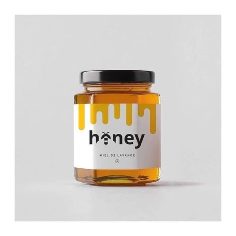 Honey Logo Design, Logo Honey, Honey Branding, Honey Label Design, Honey Jar Labels, Logo Packaging Design, Honey Logo, Jam Label, Logo Design Agency