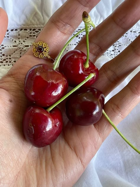 Red Summer Aesthetic, Cherry Aesthetics, Sufjan Stevens Summer, Cherries Aesthetic, Italian Aesthetic, Cherry Season, French Summer, European Aesthetic, Sufjan Stevens