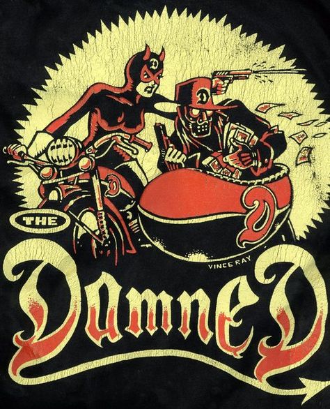 The Damned. > Vince Ray. Vince Ray Art, Wolf Angry, Rockabilly Artwork, School Comics, Vince Ray, Raw Furniture, Tattoo Wolf, Rockabilly Art, Master Mind