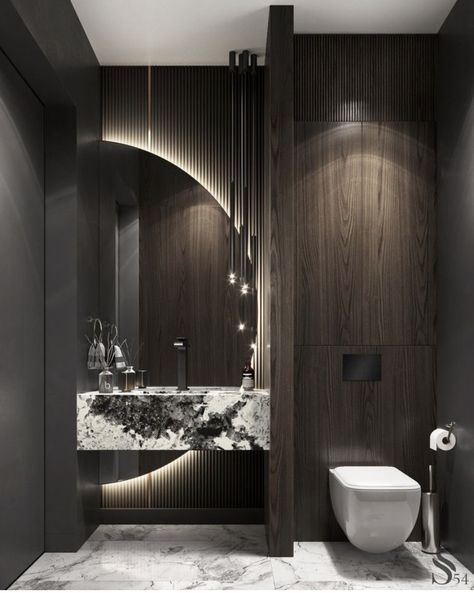 Simple Bathroom Designs, Bathroom Design Black, Modern Small Bathrooms, Luxury Master Bathrooms, Bathroom Inspiration Modern, Bathroom Decor Luxury, Washroom Design, Powder Room Design, Bathroom Decorating