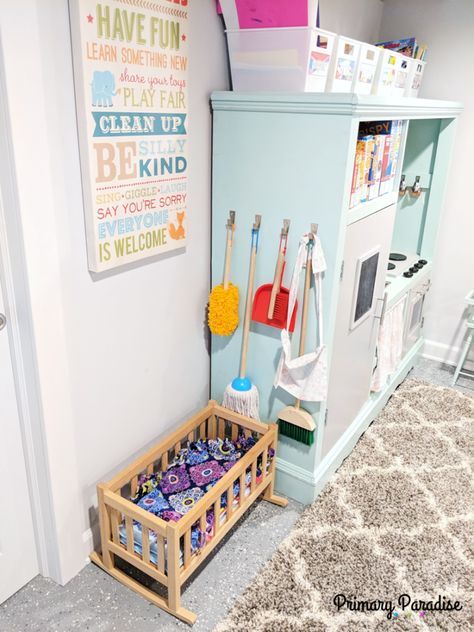 Basement Playroom Ideas, Children's Rugs, Dream Playroom, Small Playroom, Basement Playroom, Girls Playroom, Toddler Playroom, Diy Basement, Playroom Storage