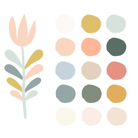 Nature Nursery Color Palette, Fun Muted Color Palette, Pastel Boho Color Palette, Boho Procreate Color Palette, Boho Rainbow Color Scheme, Boho Chic Color Scheme, Boho Rainbow Colour Palette, Gender Neutral Pastel Color Palette, Colorful Boho Palette