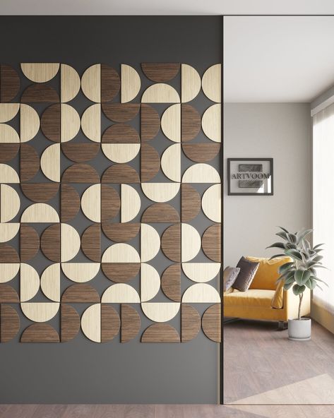 Abstract Wooden Wall Art, Mid Century Art Prints, 3d Print Wall Art, Mdf Wall Panel Ideas, Canada Apartment, Mdf Wall Art, Mdf Wall Decor, Mid Century Modern Wall Decor, Mdf Wall Panels