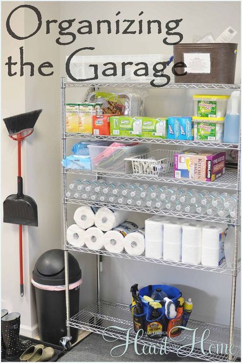 Organizing the Garage  This pin also leads to many articles, blogs, etc. about organizing the garage. Organized Garage, Garage Organization Tips, Small Garage, Garage Organize, Organisation Hacks, Garage Makeover, Garage Shelving, Garage Storage Organization, Organize Declutter