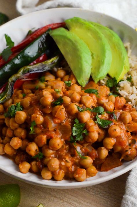 Mexican Chickpeas Chickpea Salsa Recipes, Mexican Chickpea Recipes, Mexican Chickpeas, Cajun Chickpeas, Cuban Chickpea Recipes, Spicy Chickpeas, Chili Lime Roasted Chickpeas, The Cheeky Chickpea, Chickpea Chili