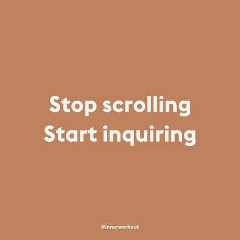 What would you have to face if you stopped scrolling through your phone? Inquire within. Stop Scrolling Wallpaper, Stop Scrolling Quotes, Vision Board Images, Stop Scrolling, Pinterest Contest, Self Care Routine, Me Quotes, Vision Board, Affirmations