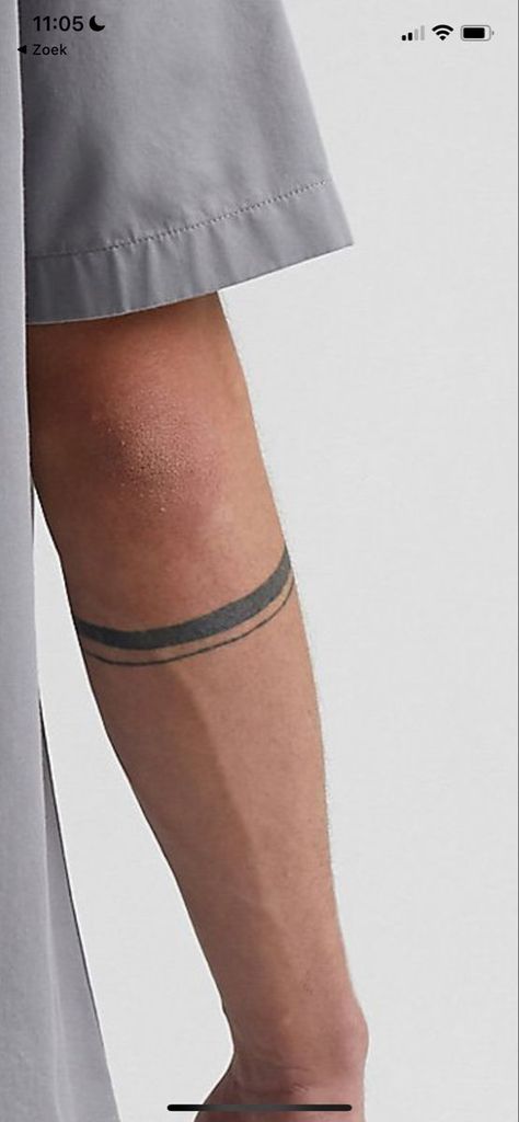 Forearm Tattoo Men Band, Bicep Arm Band Tattoo, Arm Band Tattoo Men, Black Armband Tattoo, Arm Band Tattoos For Men, Bb Tattoo, Kundalini Tattoo, Trumpet Tattoo, Arm Cuff Tattoo