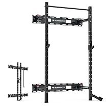 Folding Squat Rack, Garage Workout, Mini Gym, Home Gym Garage, Gym Garage, Wall Mount Rack, Squat Rack, Pull Up Bar, Exercise & Fitness Equipment