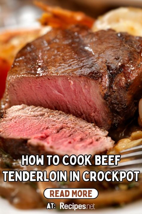 Learn How to Cook Beef Tenderloin in Crock Pot! Explore our tenderloins beef recipe for a flavorful meal. Perfect for crockpot recipes and crockpot freezer meals, this dish offers convenient crock pot ideas for busy days. Enjoy beef tenderloin recipes that are meals high in protein, making it a satisfying choice for any occasion. Visit Recipes.net for more cooking tips and tricks in making your favorite beef dishes! Tenderloin Roast Crockpot, Crock Pot Beef Tenderloin Recipes, Beef Tenderloin Roast Crockpot, Beef Tenderloin Roast Recipes Crock Pot, Slow Cooker Beef Tenderloin Recipes, Beef Tenderloin In Crockpot, Beef Tenderloin Slow Cooker, Beef Tenderloin Slow Cooker Recipes, Tenderloin Tips Recipe Crockpot