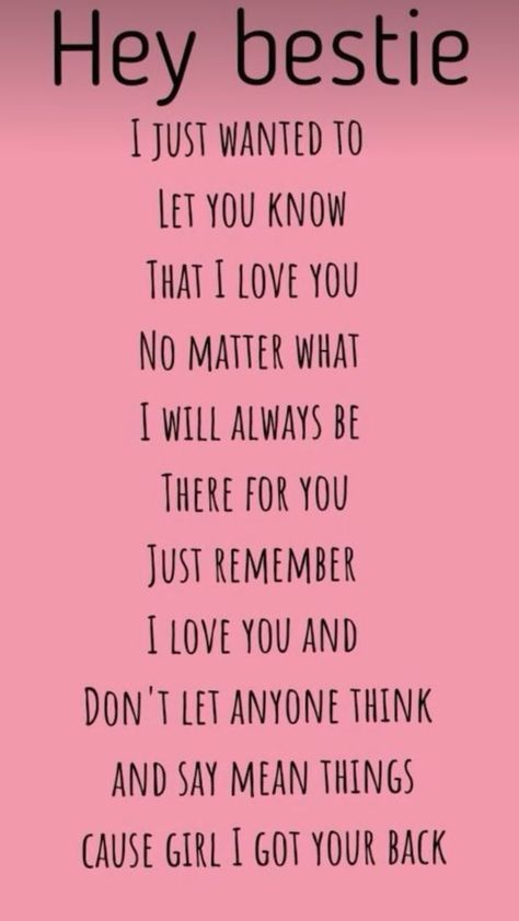 to my bestie, mi hermanita 💖 Me My Bestie, To My Bestie, Marley And Me, Me And My Bestie, I Got Your Back, Besties Quotes, My Bestie, Inspiration Board, Knowing You