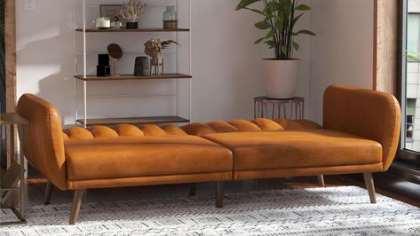 Funky Office Design, Funky Office, Sofa Bed Wooden, Leather Futon, Leather Sleeper Sofa, Futon Sofa Bed, Futon Sofa, Sofa Upholstery, Convertible Sofa