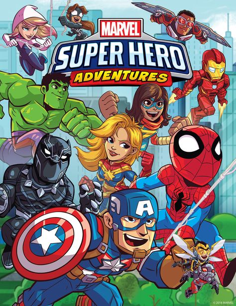 Marvel Super Hero Adventures Season 2 Poster Super Hero Poster, Adventure Marvel, Kapten Marvel, Marvel Cartoon, Disney Heroes, Avengers Cartoon, Marvel Kids, Marvel Cartoons, Marvel Animation