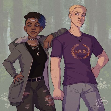 violet Jason And Thalia, Thalia And Jason, Thalia Grace, Percy Jackson Cast, Jason Grace, Gay Books, Percy Jackson Fan Art, Percy Jackson Memes, Kane Chronicles