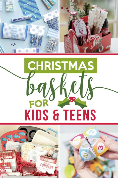 Xmas Gift Baskets, Best Christmas Gift Baskets, Diy Christmas Baskets, Baskets For Kids, Family Gift Baskets, Homemade Gift Baskets, Christmas Gift Baskets Diy, Best Gift Baskets, Kids Gift Baskets