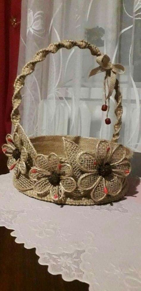 Diy Jute Crafts, Jute Rope Crafts, Jute Wall Art, Jute Twine Crafts, Crafts For Home Decor, Rope Craft Ideas, Jute Flowers, Decor Makeover, Twine Crafts