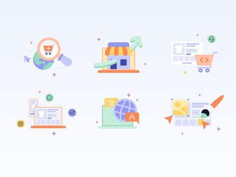 E-commerce Illustration Pack by scandiweb.creative on Dribbble E Commerce, Creative Professional, Global Community, Illustrations